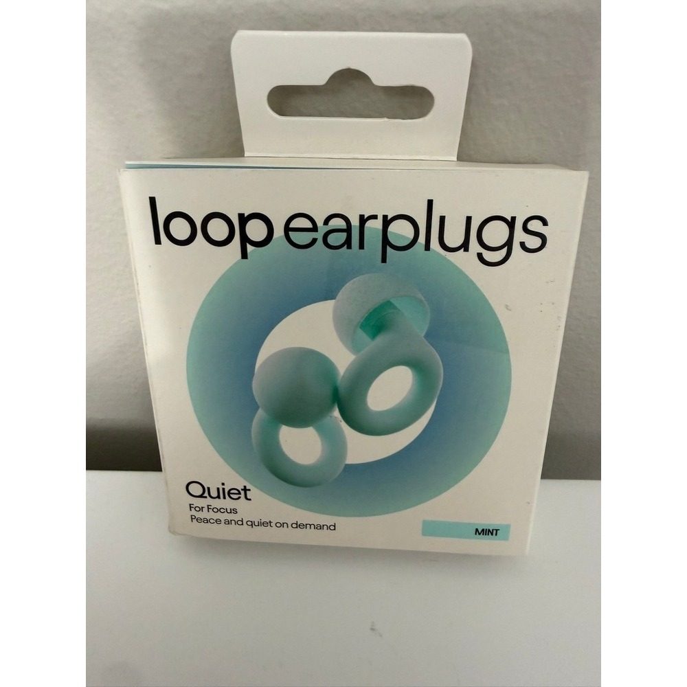 Loop Quiet Earplugs Unisex OS Mint Green Noise Reduction SNR24 NRR14 NWT NEW